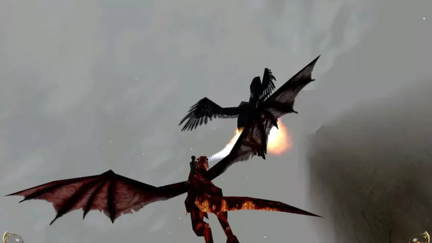 Битва на драконе в игре Drakan: Order of the Flame