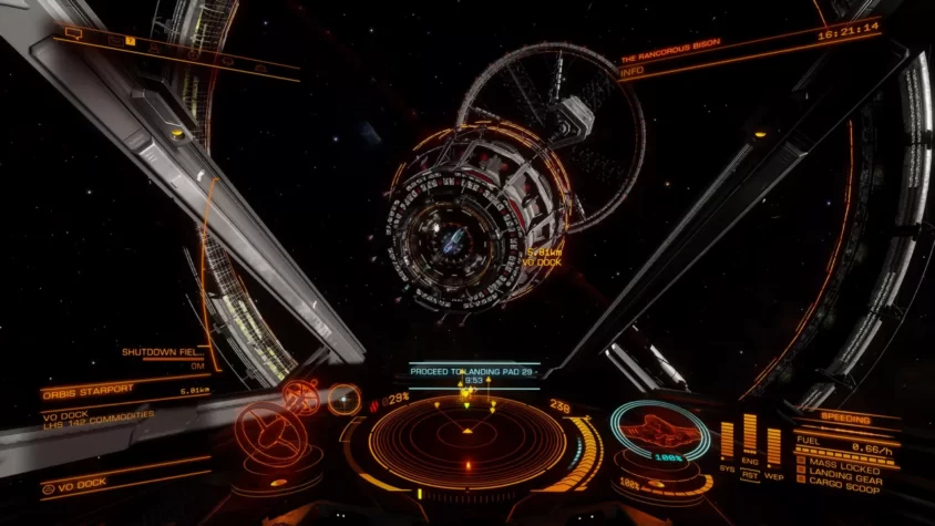 Космическая станция в Elite: Dangerous
