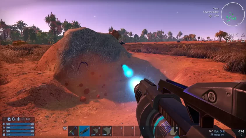 Процесс добычи ресурсов в Empyrion: Galactic Survival