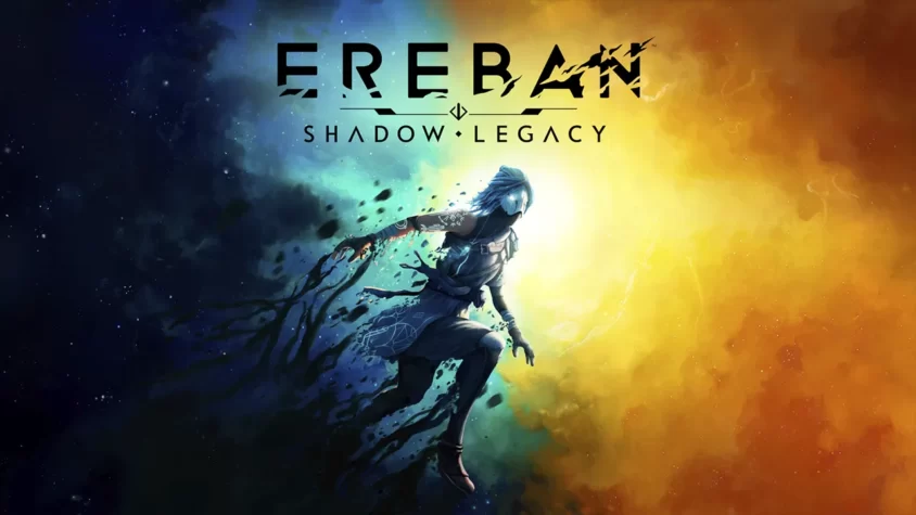 Ereban: Shadow Legacy — Обложка игры Обложка игры Ereban: Shadow Legacy с изображением персонажа, окруженного туманом и светом