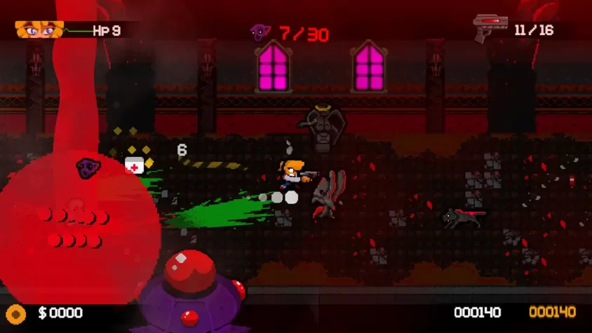 Геймплей игры Evil Diary, битва в темном помещении