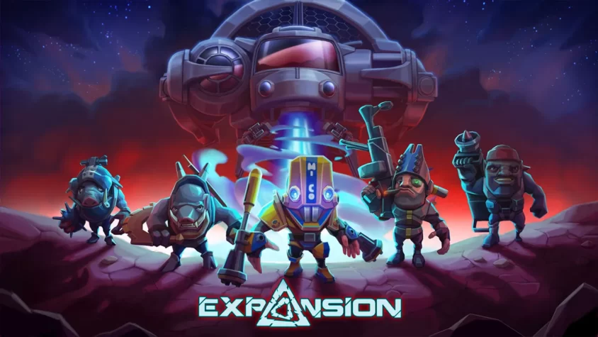 Обложка игры Expansion VR, команда героев готовится к бою