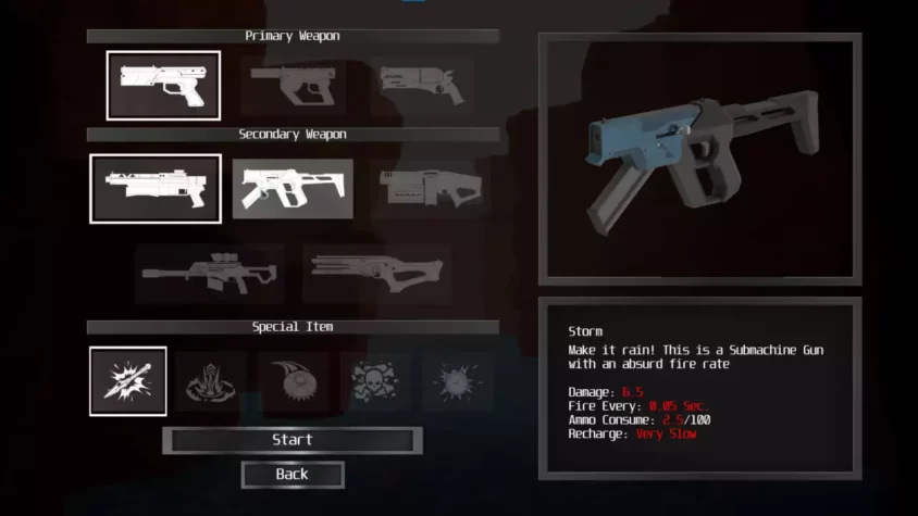 Стрельба по врагам с суперсилой в Extinction Rifts