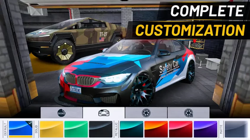 Кастомизация автомобилей в Extreme Car Driving Simulator