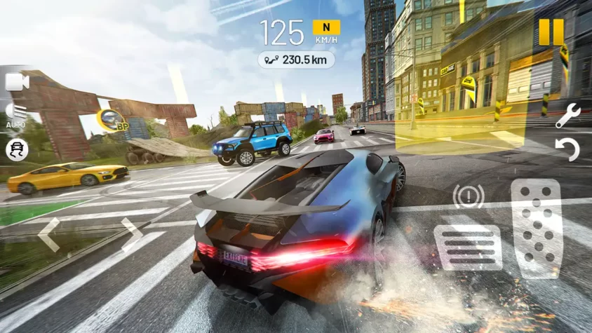 Гонка на суперкаре в Extreme Car Driving Simulator