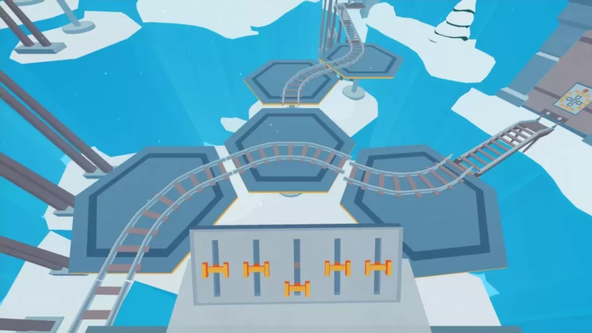 Головоломка с железной дорогой в игре Faraway 3: Arctic Escape