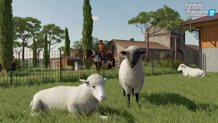 Трактор с прицепом в Farming Simulator 22