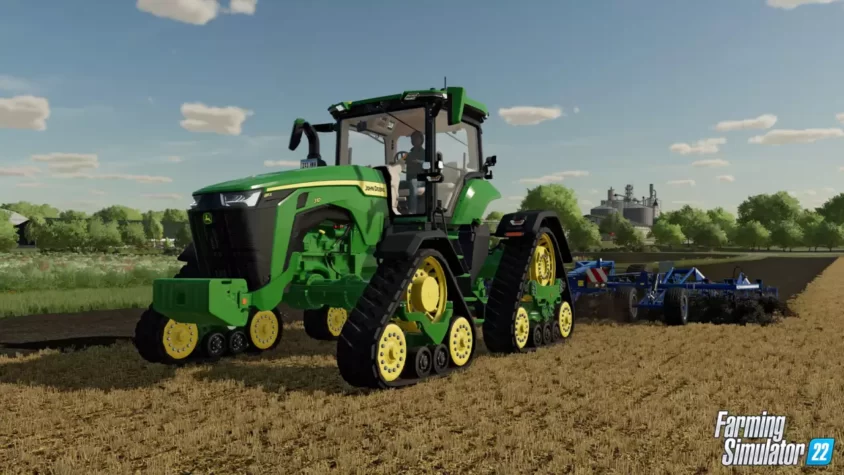 Работа с погрузчиком в Farming Simulator 22