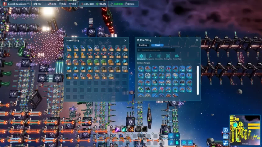 Скрин игры Final Factory с переработкой и созданием нового оборудования