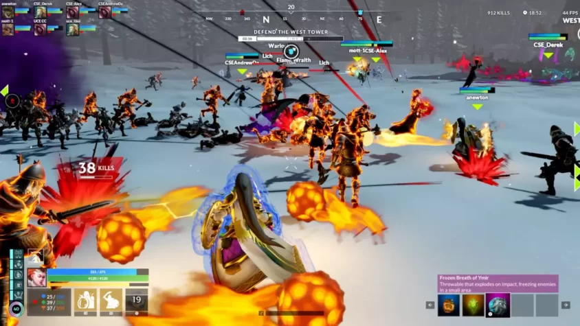Геймплей игры Final Stand: Ragnarok – защита от враждебных армий