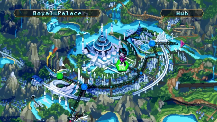 Карта мира Freedom Planet 2 с локациями