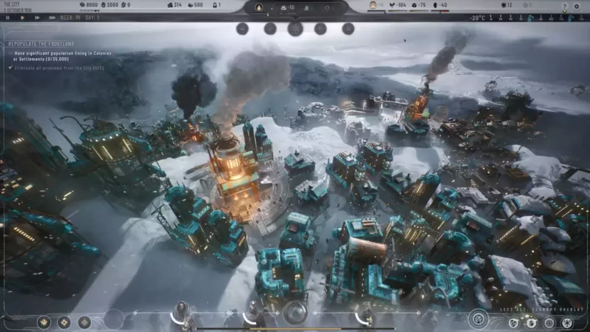 Процесс строительства в Frostpunk 2