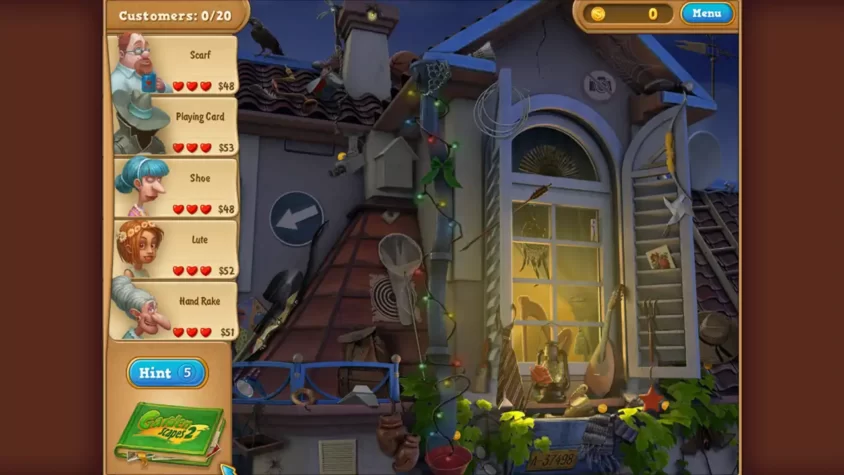 Скриншот игры: поиск предметов