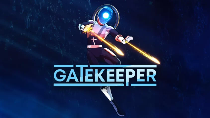 Gatekeeper – обложка Обложка игры Gatekeeper с героем, который пускает лазерный луч