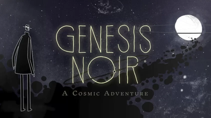 Genesis Noir: Космическое приключение Обложка игры Genesis Noir, на которой изображен загадочный персонаж с треуголкой на фоне космоса и загадочной планеты