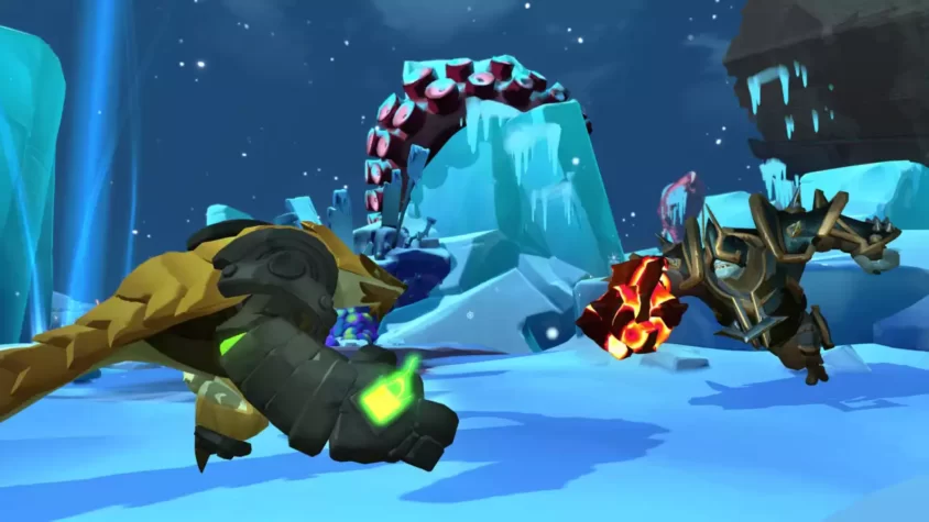 Боевой момент в игре Gigantic: Rampage Edition