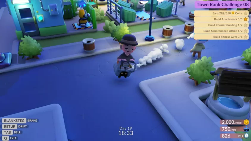 Группа персонажей на улице города Go Go Town