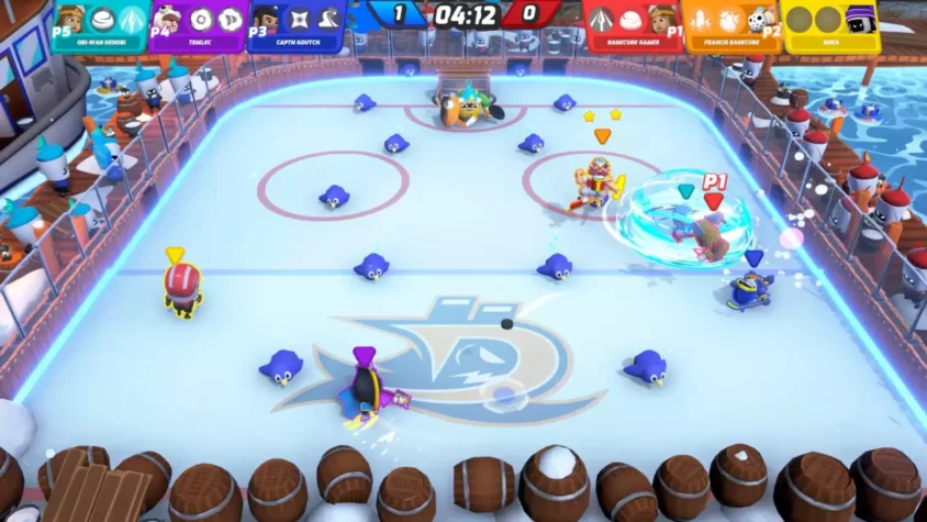 Сражение на льду в Goons: Legends & Mayhem