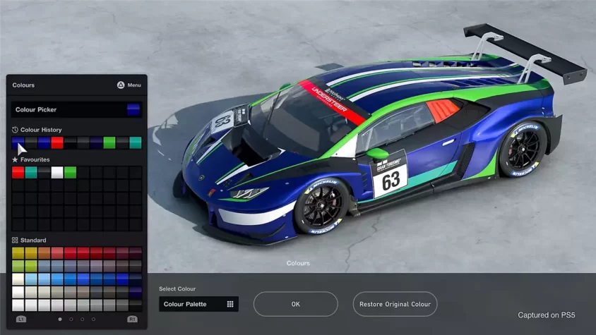 Персонализация машины в Gran Turismo 7