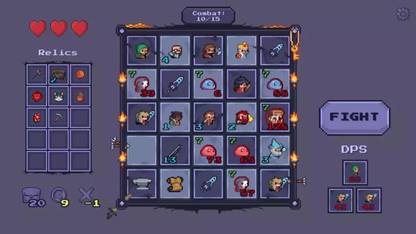 Выбор реликвии в Guild of Rogues