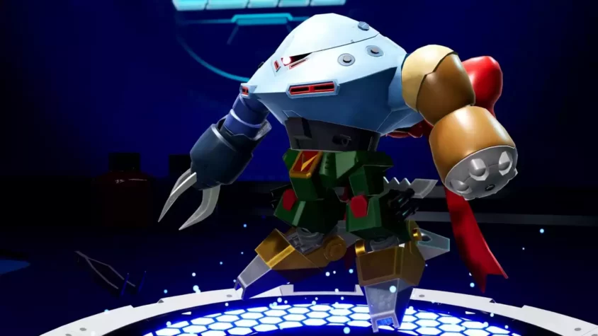 Персонаж с модификацией робота в Gundam Breaker 4