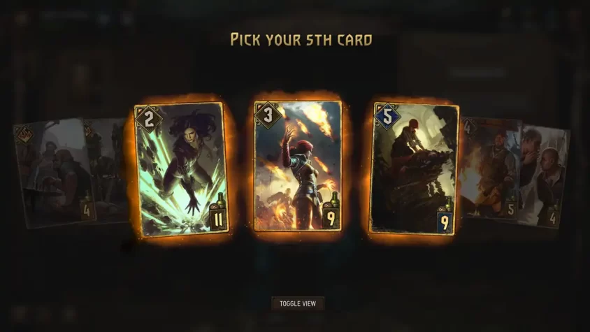 Выбор карты в GWENT