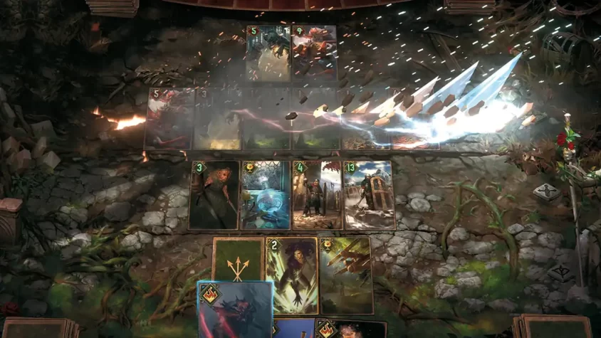 Другая сцена сражения в GWENT