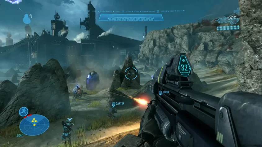 Мастер Чиф с оружием в Halo: The Master Chief Collection