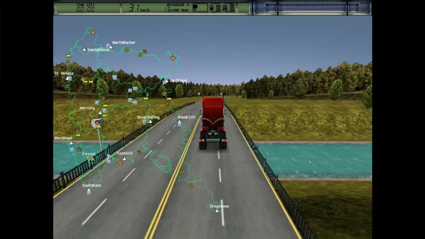 Грузовик в кольцевых гонках в Hard Truck 2: King of the Road