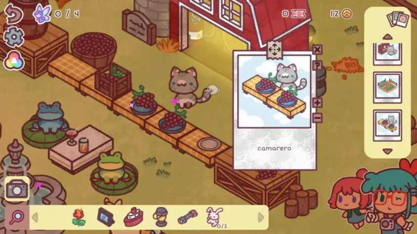 Игровая локация с пальмами и морем