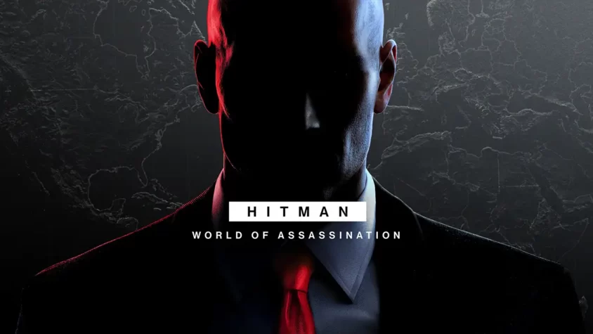 Картинка с лицом главного героя игры Hitman в тени