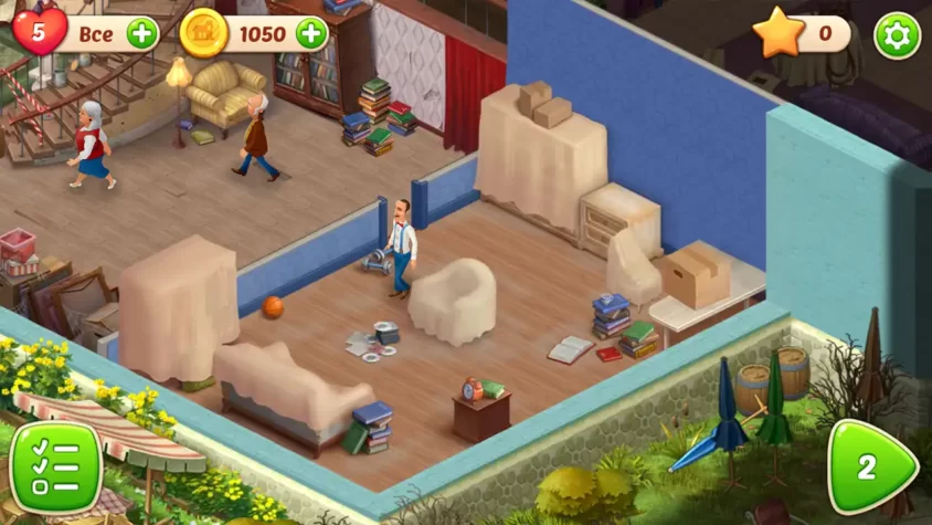 Скриншот из игры Homescapes 1