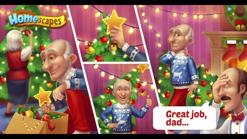 Скриншот из игры Homescapes 2