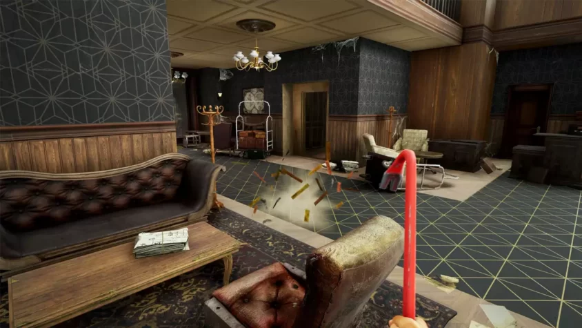 Гостиная в стиле ретро в Hotel Renovator