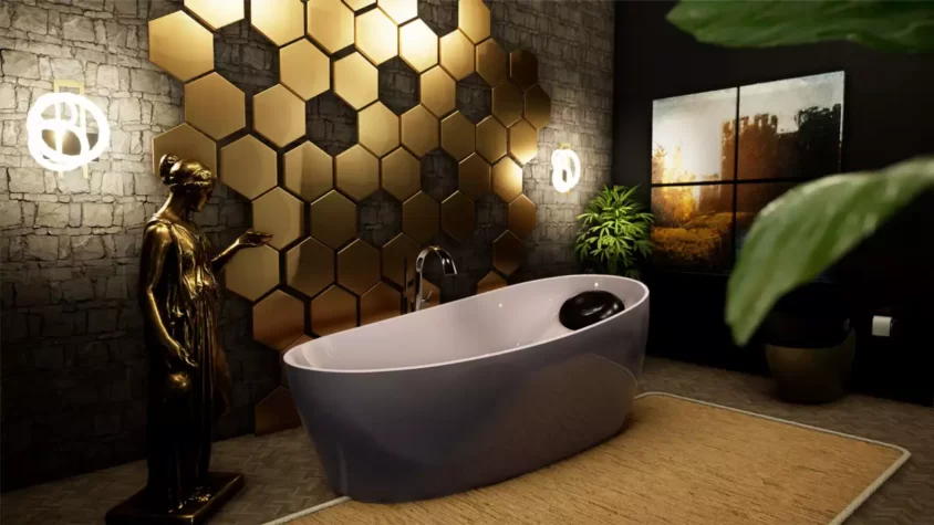 Декор с изображением бабочек в Hotel Renovator