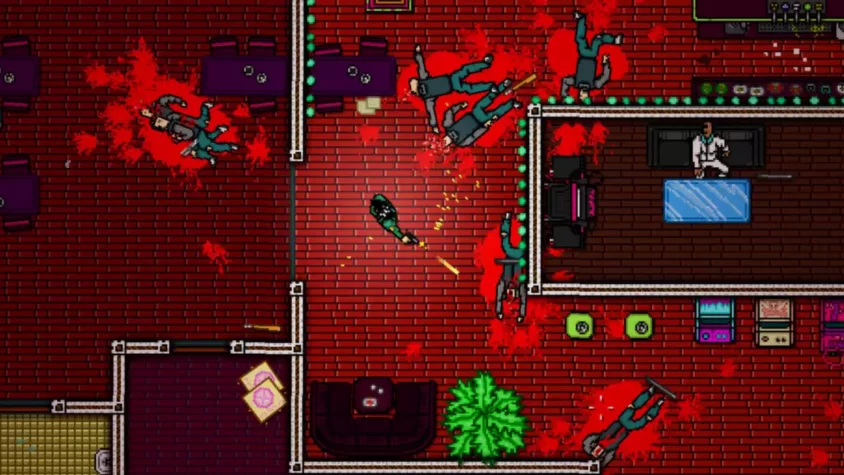 Кровавые сцены в Hotline Miami 2