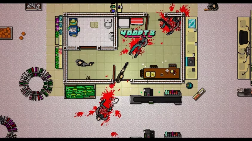 Еще одна жестокая сцена в Hotline Miami 2