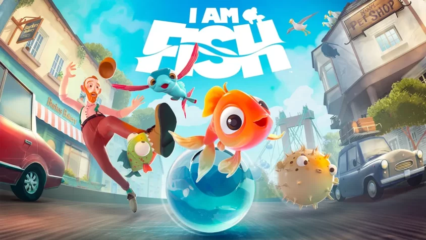I Am Fish - Обложка игры Обложка игры I Am Fish с забавными рыбками и их друзьями