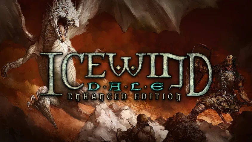 Icewind Dale: Enhanced Edition Обложка игры Icewind Dale — дракон, сражения и вечный холод