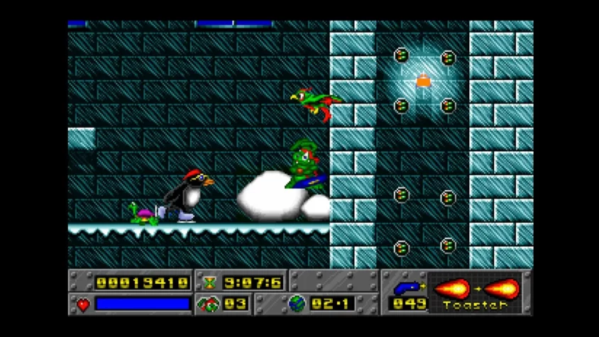 Зимняя локация в Jazz Jackrabbit 2