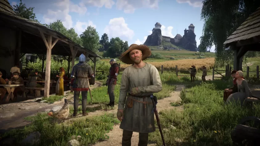 Персонажи на поле битвы в Kingdom Come: Deliverance 2