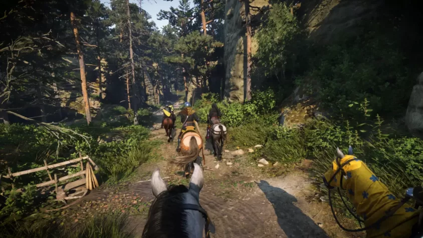 Ночная сцена в городе Kingdom Come: Deliverance 2