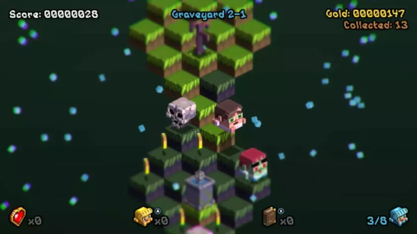 Игровой процесс в подземелье Graveyard