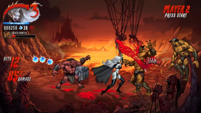 Игровой процесс Lady Death: Demonicron – битва с врагами