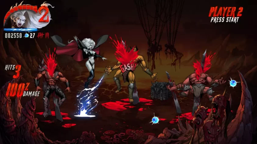 Игровой процесс Lady Death: Demonicron – разрушение врагов с молнией
