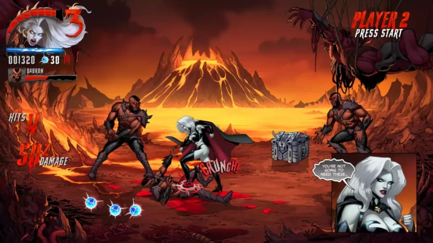 Игровой процесс Lady Death: Demonicron – интенсивная битва с демонами