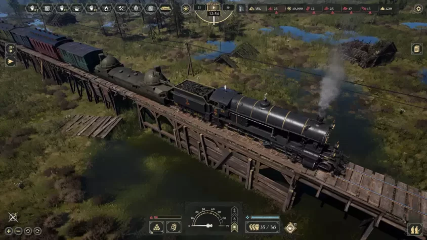 Поезд в снегу в Last Train Home