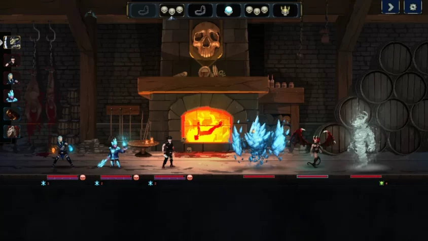 Герои атакуют подземелье в Legend of Keepers: Career of a Dungeon Manager