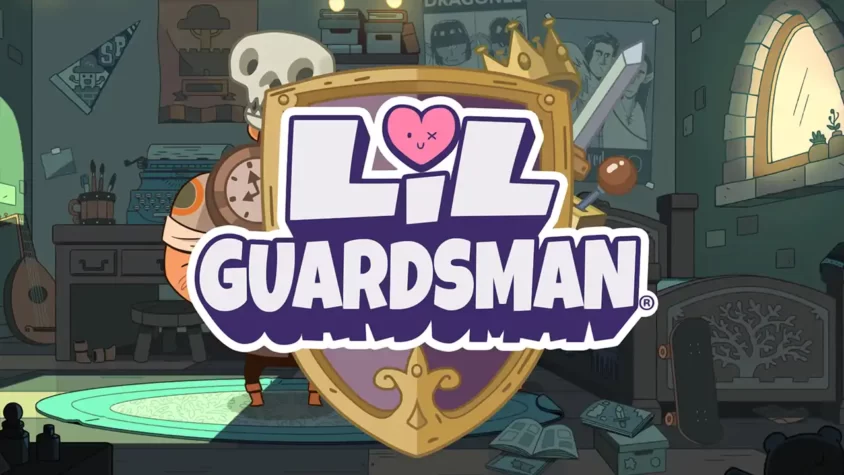 Обложка игры Lil Guardsman, где главный герой готов к защите