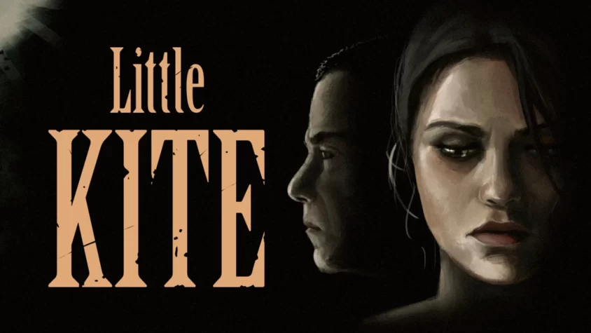 Little Kite - Обложка игры Обложка игры Little Kite, на которой изображены два персонажа, смотрящие в разные стороны